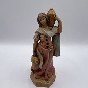 Fontanini Mara Water Girl Ink Signed 5"  Collectors Club 1996 Nativity